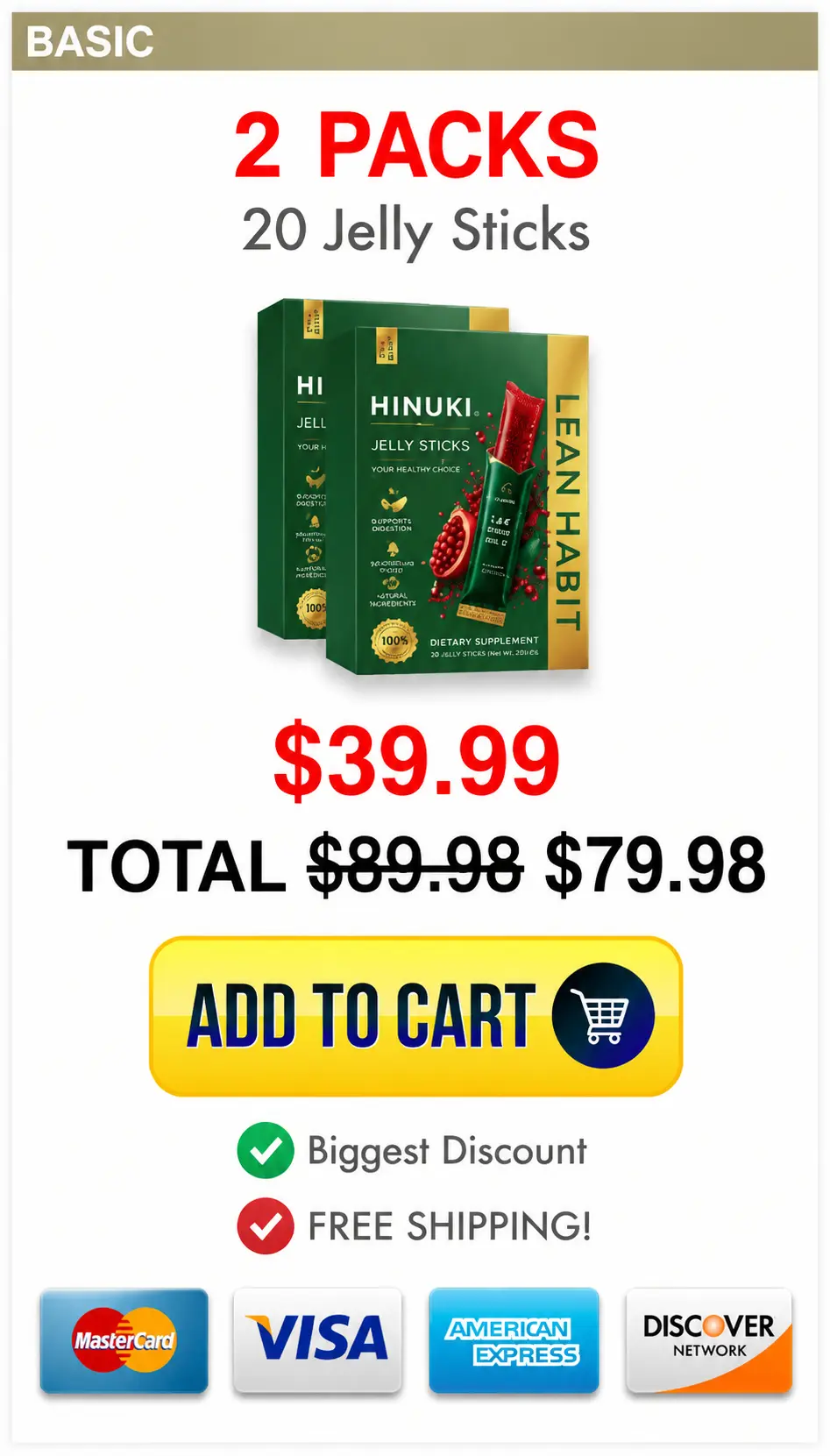 Hinuki Korean Jelly 20 Sticks Price