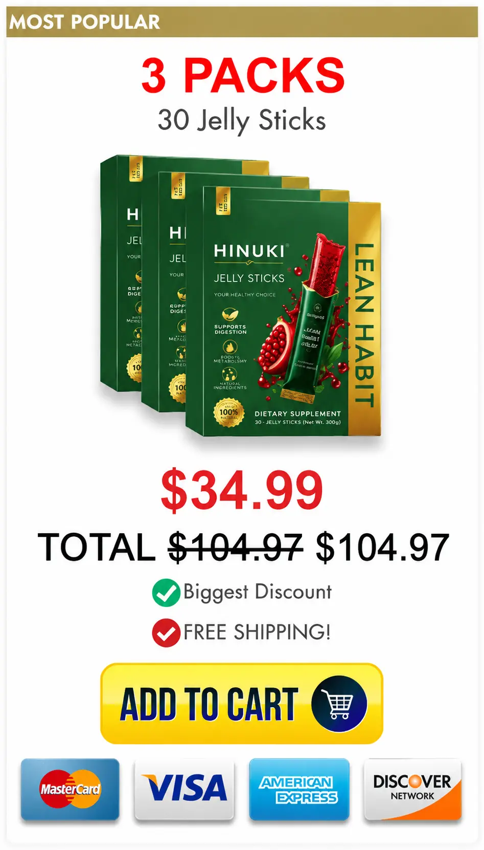 Hinuki Korean Jelly 30 Sticks Price